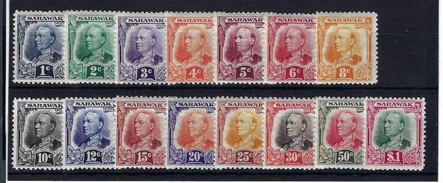 Image of Sarawak SG 91/105 UMM British Commonwealth Stamp